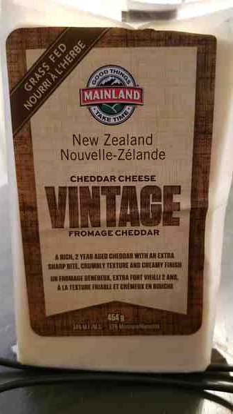 New Zealand Grass Fed, Aged Cheddar Cheese